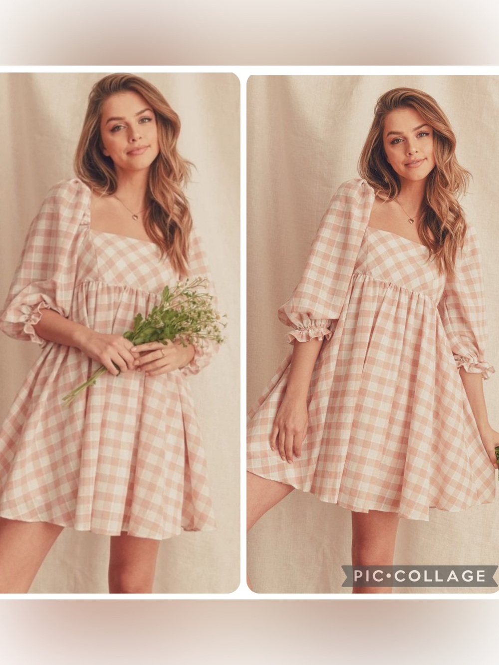NWT Luca + Grae Puff Sleeve Babydoll Dress
